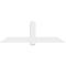 Ekena Millwork Eugene Architectural Grade PVC Gable Bracket, 72"W x 24"H x 2"D x 6"F, 8/12 Pitch GBP072X24X0206EUG00 - alternate 5